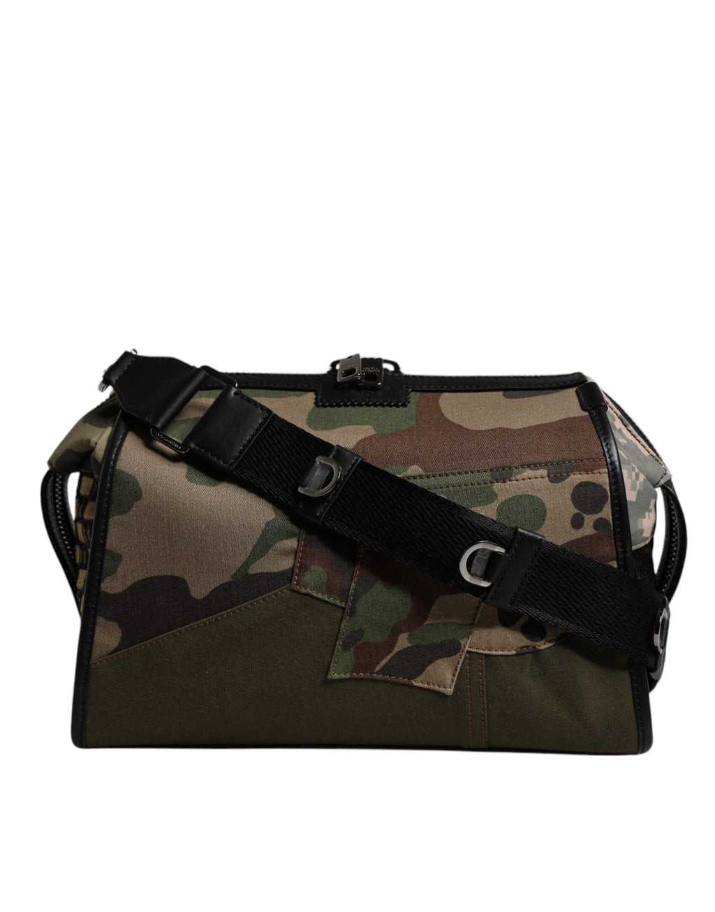 Dolce & Gabbana Multicolor Camouflage Patchwork Crossbody Bag