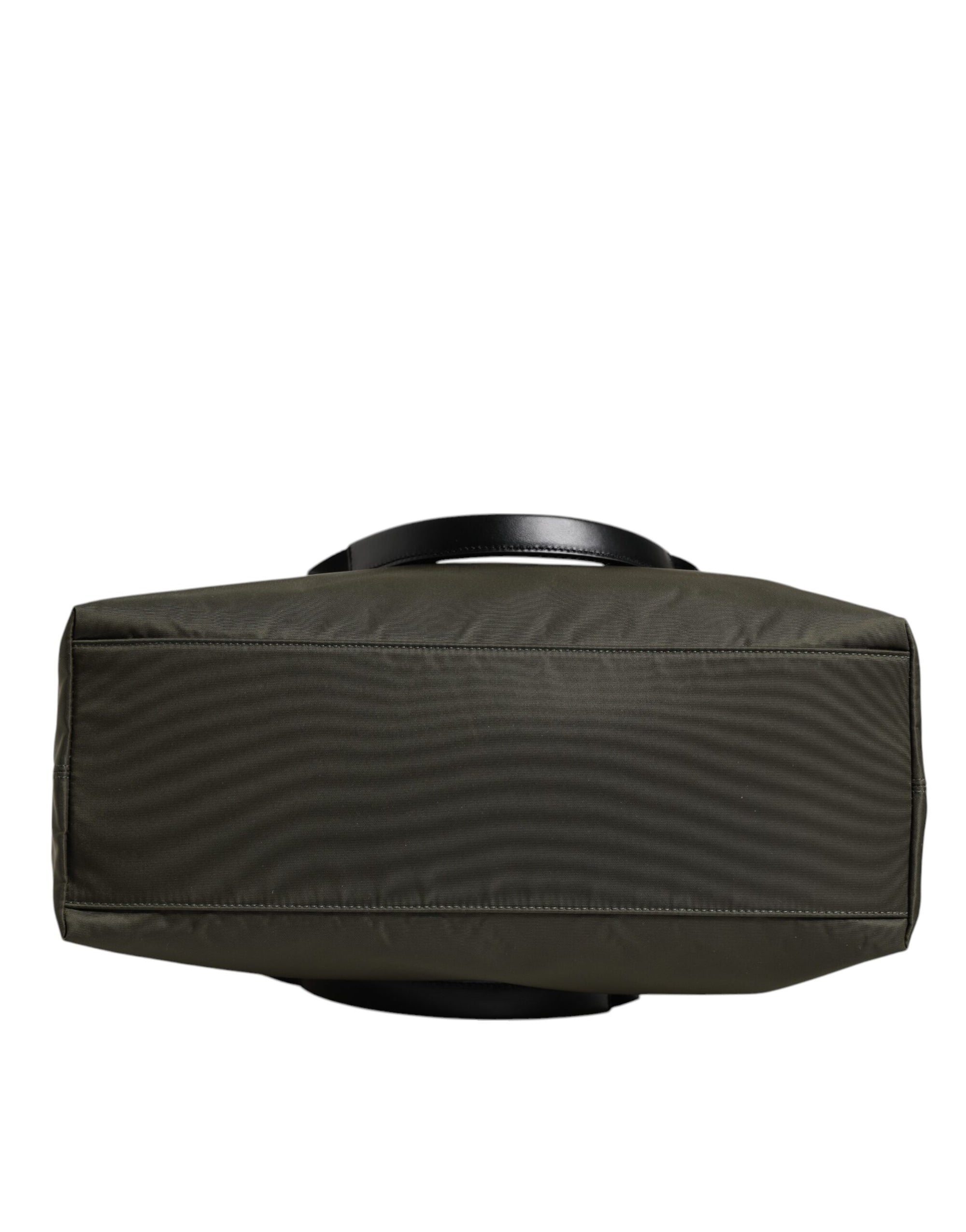 Dolce & Gabbana Military Green Nylon Shoulder Strap Tote Bag