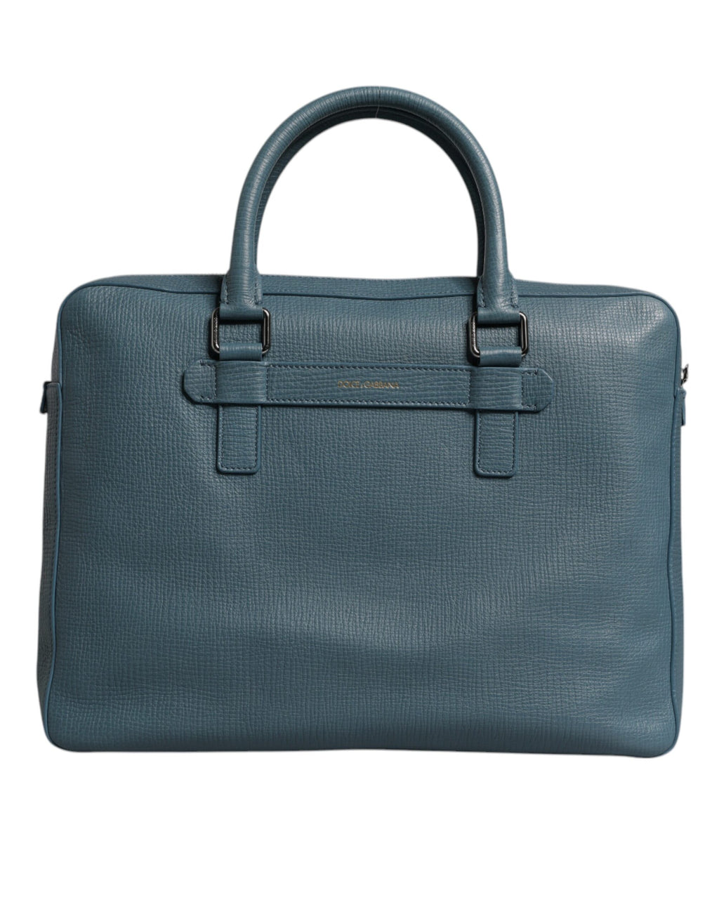 Dolce & Gabbana Blue Logo Double Handle Messenger Briefcase Bag