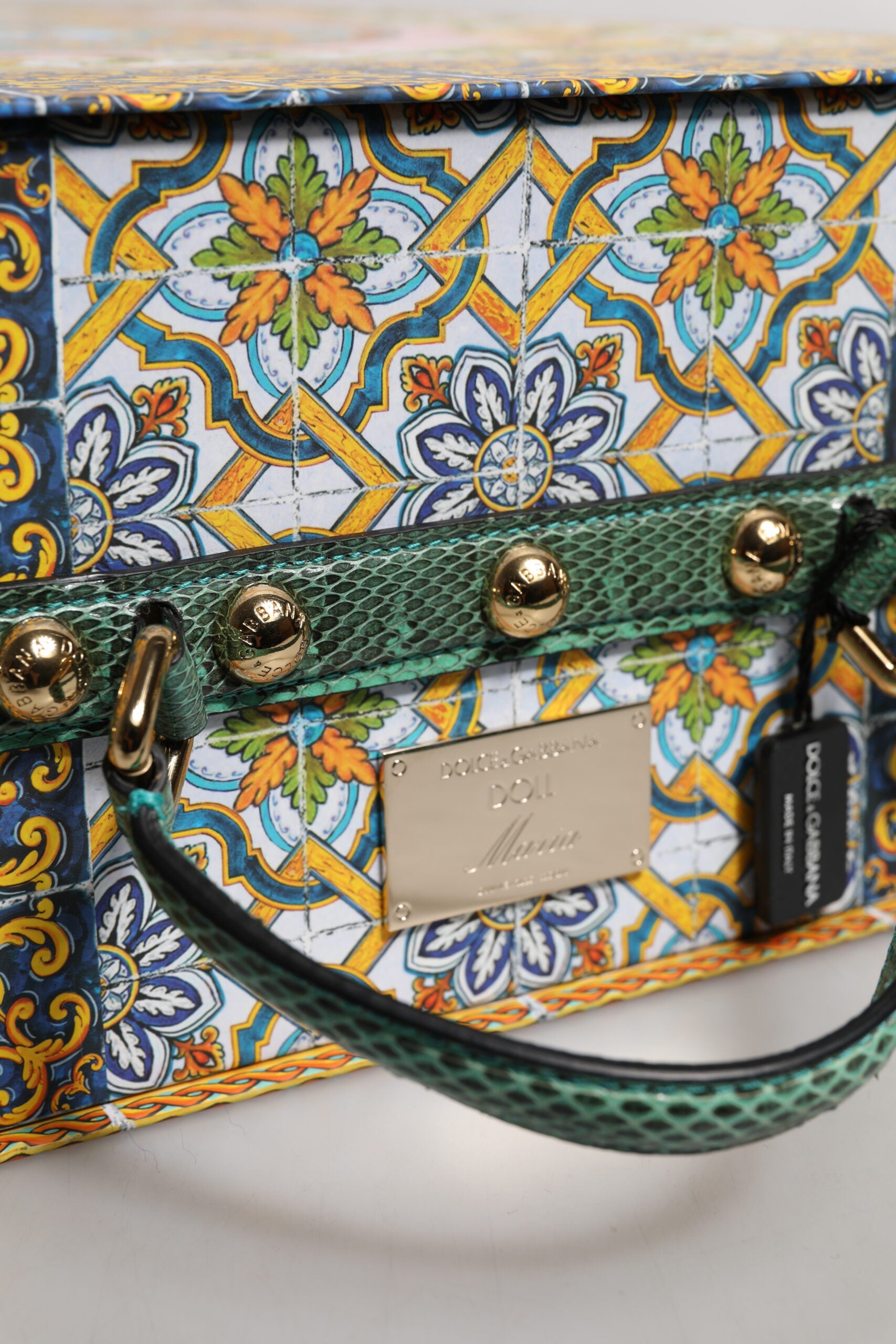 Dolce & Gabbana Black Dress Ceramic Porcelain Fashion Leather Sicily Dolls