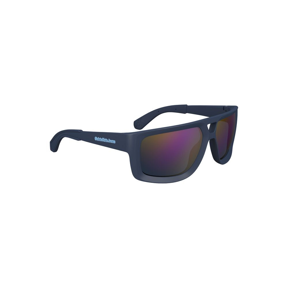 Calvin Klein Blue Plastic Men Sunglass