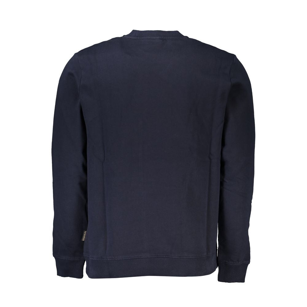 Napapijri Blue Organic Cotton Men Sweater
