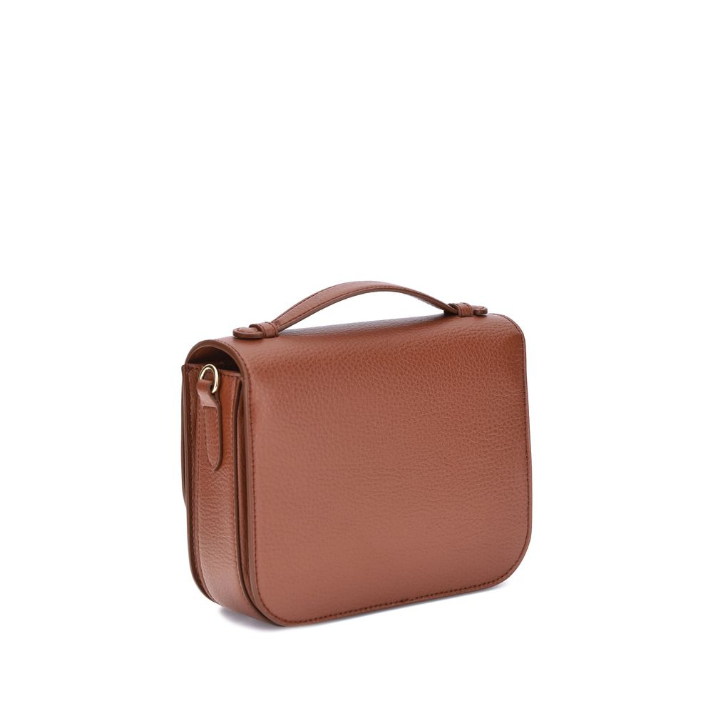 Stella McCartney Logo Flap Bag Eco Embossed Grainy Alter