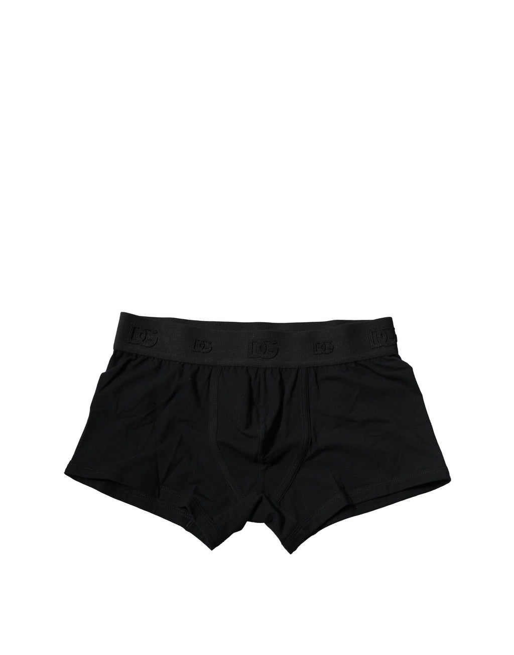 Dolce & Gabbana Black Cotton Stretch Regular Boxer Underwear