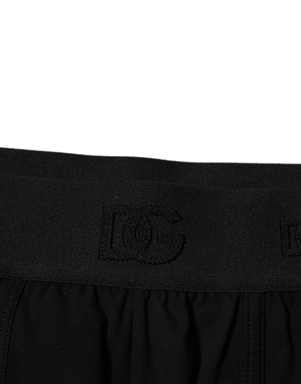 Dolce & Gabbana Black Cotton Stretch Regular Boxer Underwear