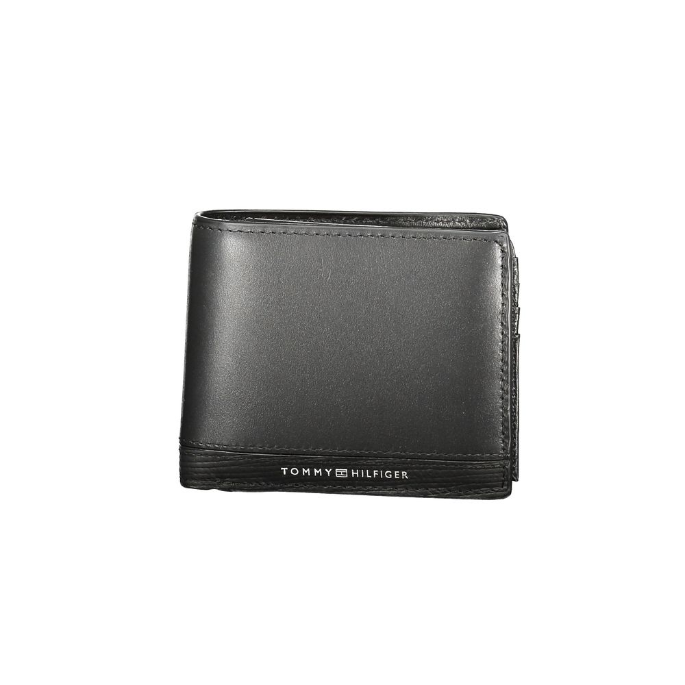 Tommy Hilfiger Black Leather Men Wallet