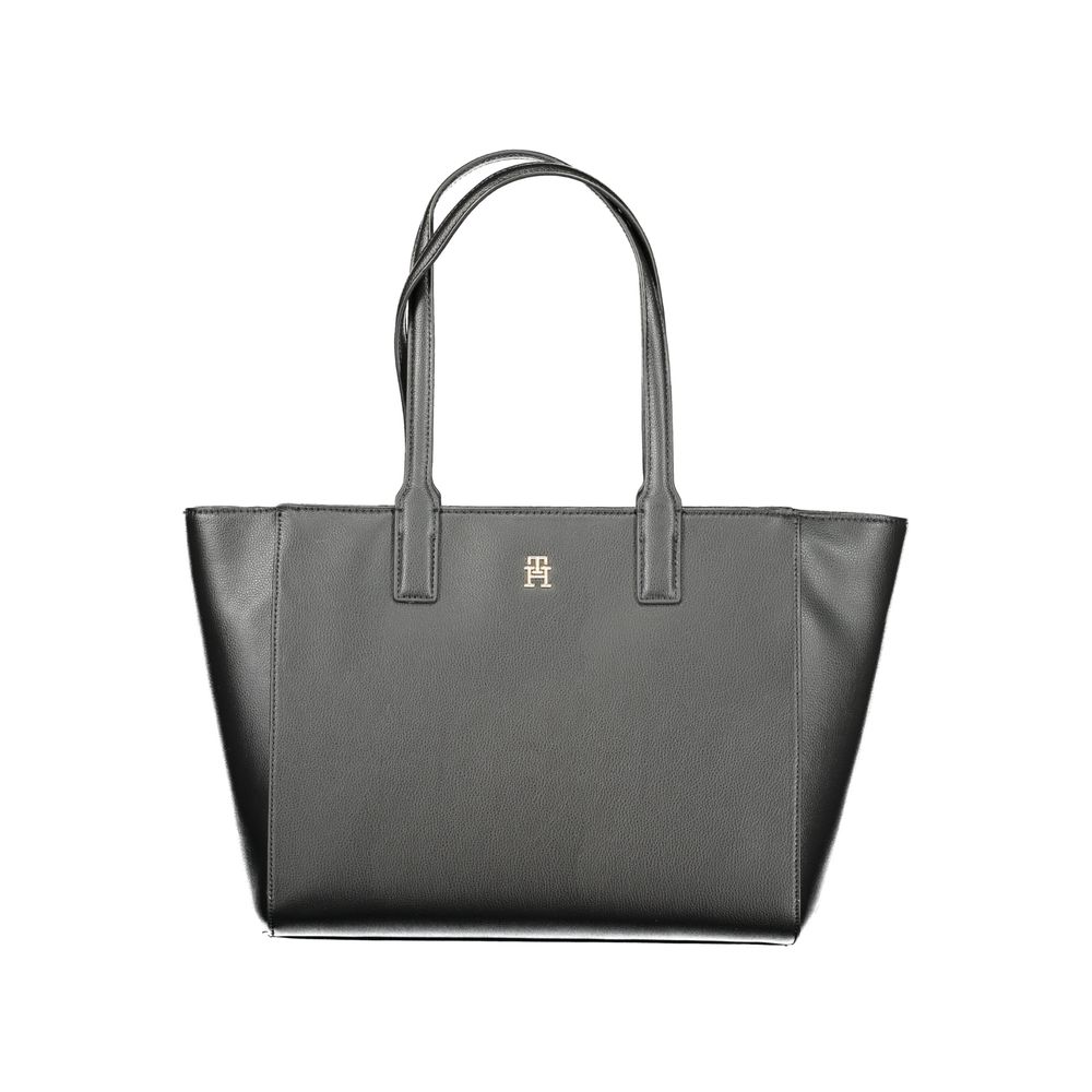 Tommy Hilfiger Black Recycled Polyester Women Handbag