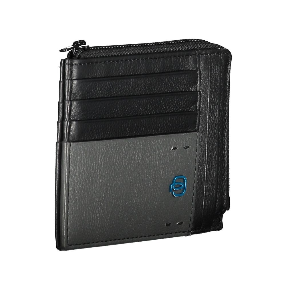 Piquadro Black Leather Men Wallet