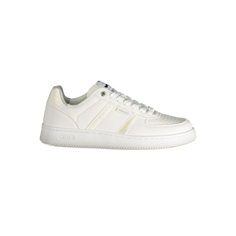 Gas White Polyester Women Sneaker