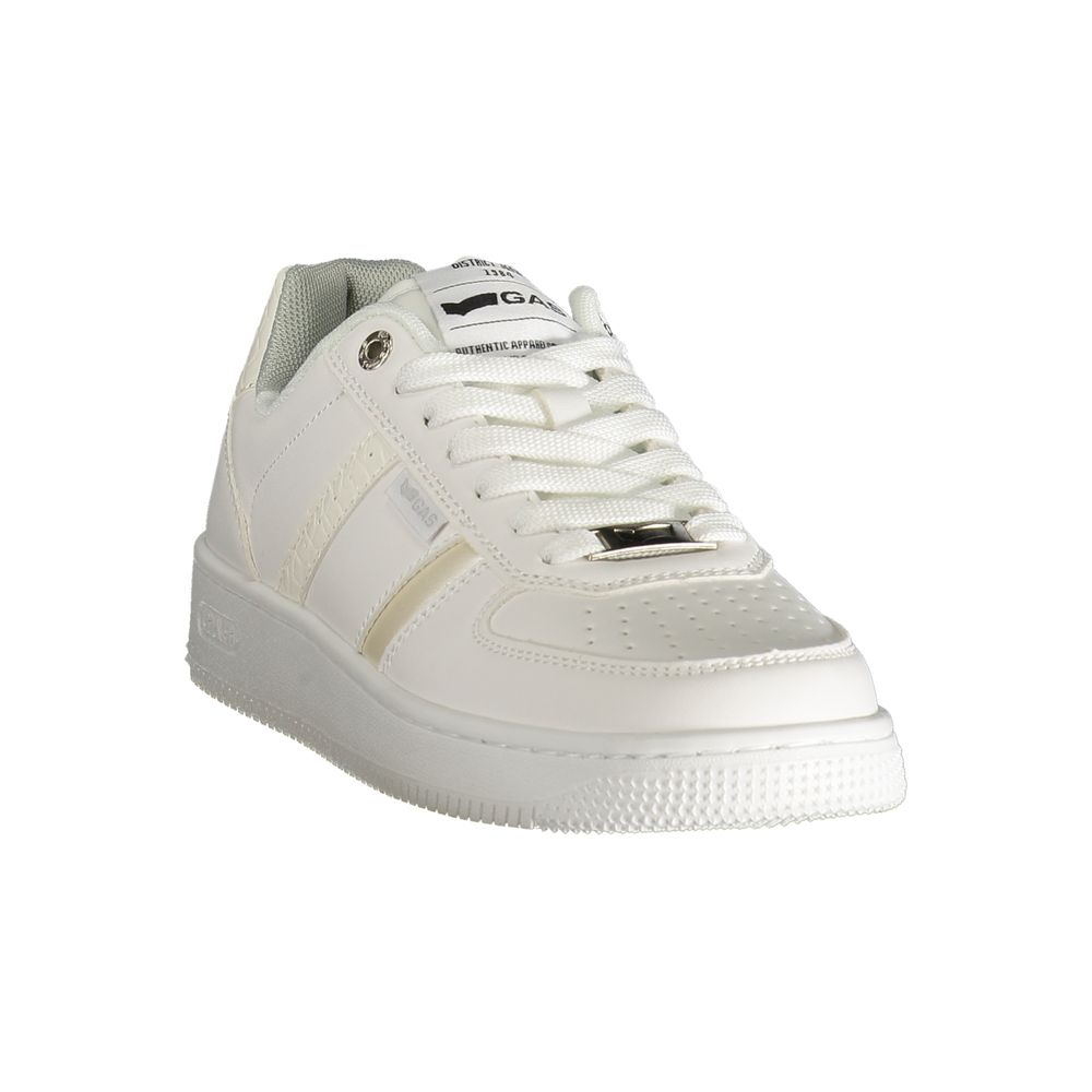 Gas White Polyester Women Sneaker