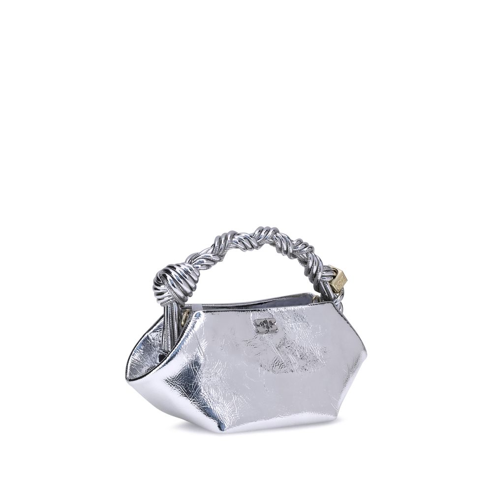 Ganni Metallic Bou Handbag