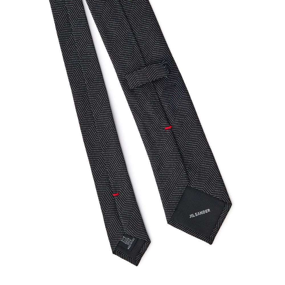 Jil Sander Black Silk Ties & Bowty
