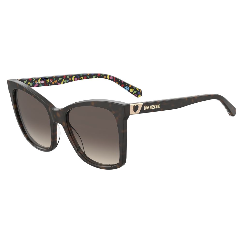 Love Moschino Brown Acetate Sunglasses