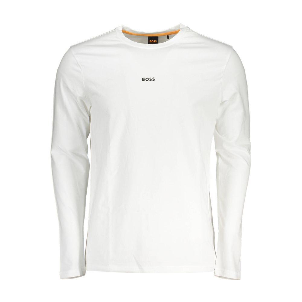 Hugo Boss White Cotton Men TShirt