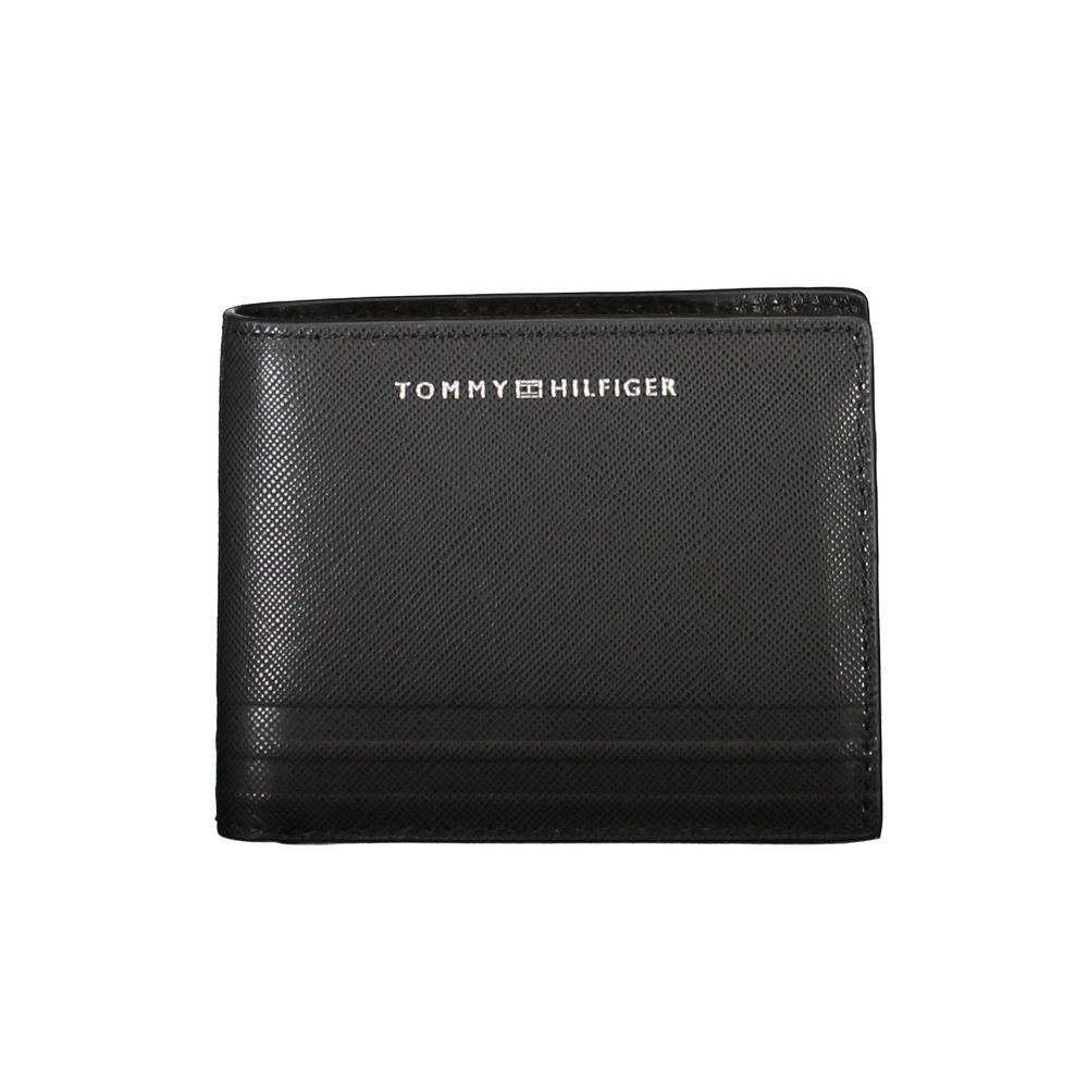 Tommy Hilfiger Black Leather Men Wallet