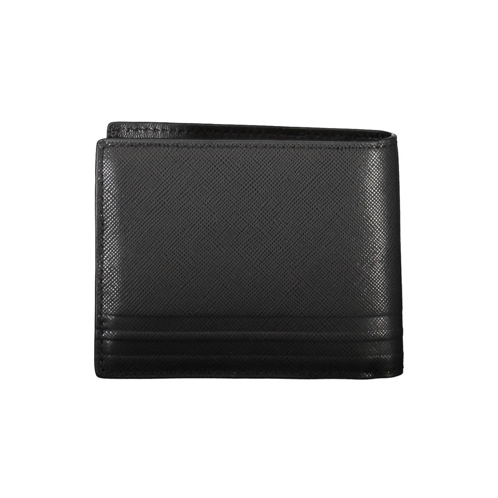 Tommy Hilfiger Black Leather Men Wallet