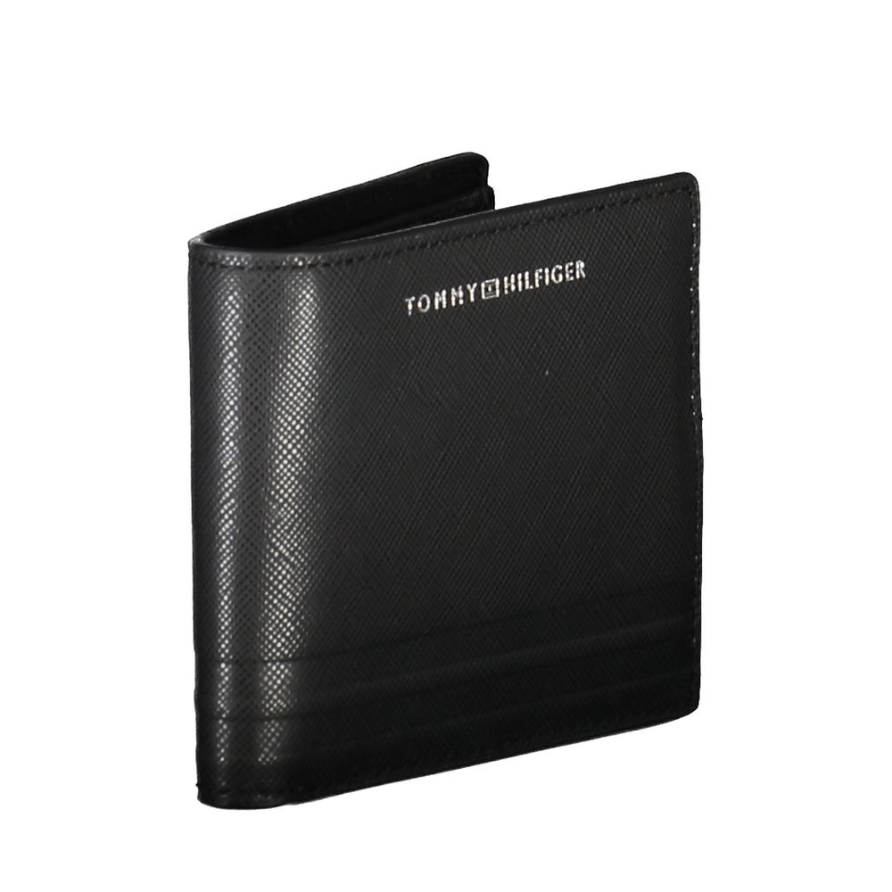 Tommy Hilfiger Black Leather Men Wallet