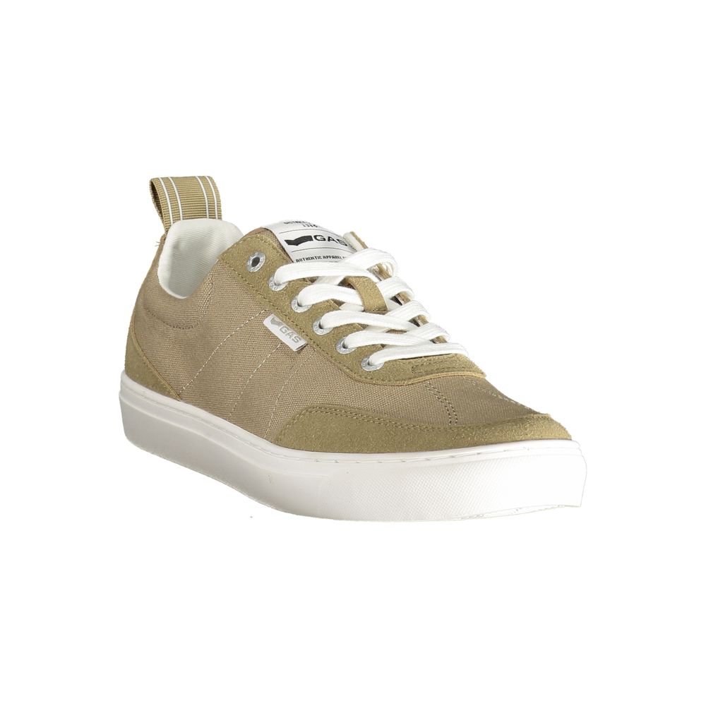 Gas Beige Polyester Men Sneaker