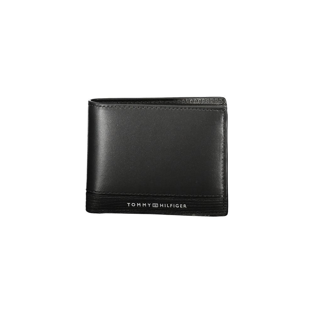 Tommy Hilfiger Black Leather Men Wallet