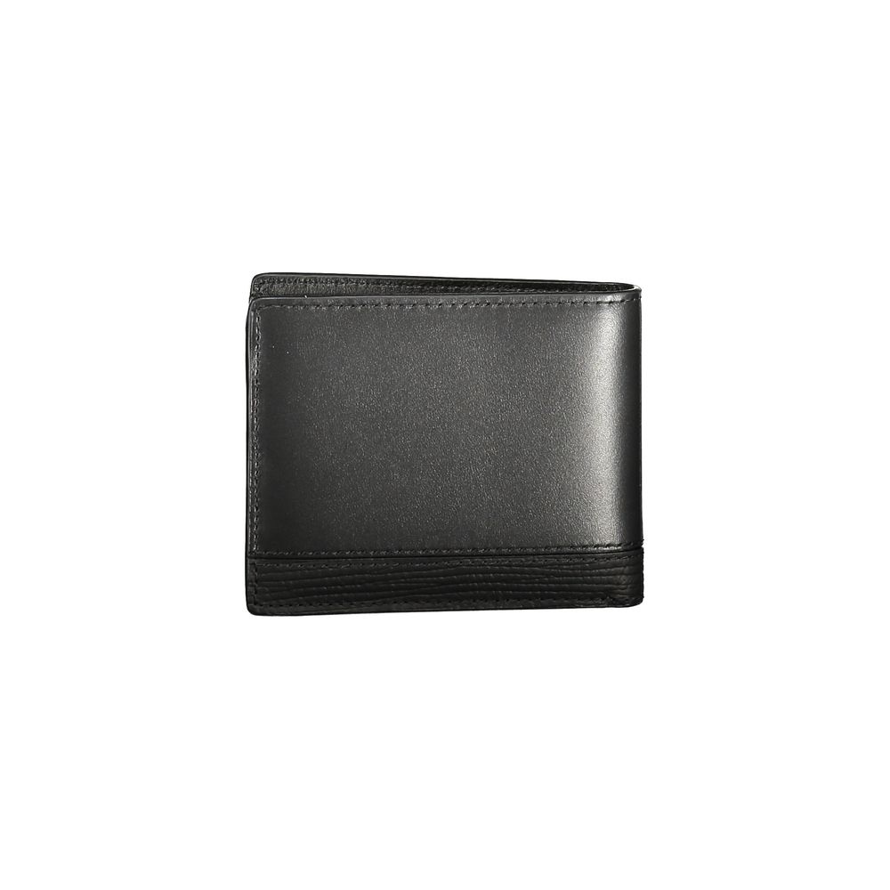 Tommy Hilfiger Black Leather Men Wallet
