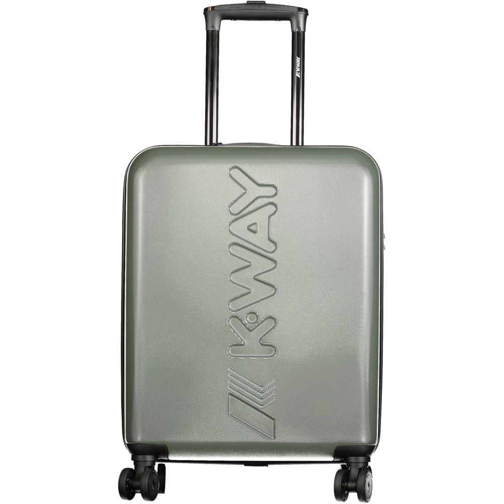 K-WAY Green Plastic Men's Travel Luggage