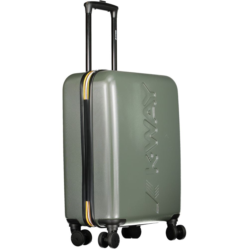 K-WAY Green Plastic Men's Travel Luggage