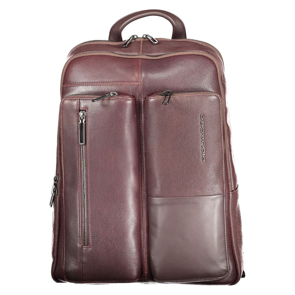 Piquadro Brown Leather Men Backpack