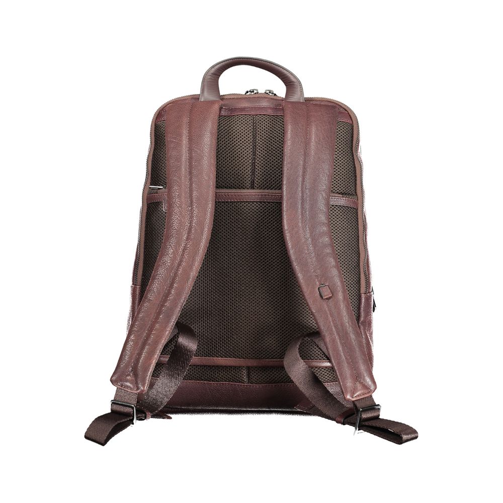 Piquadro Brown Leather Men Backpack