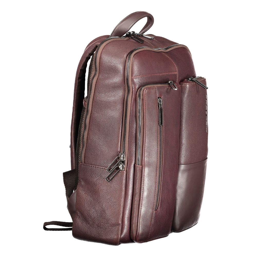 Piquadro Brown Leather Men Backpack
