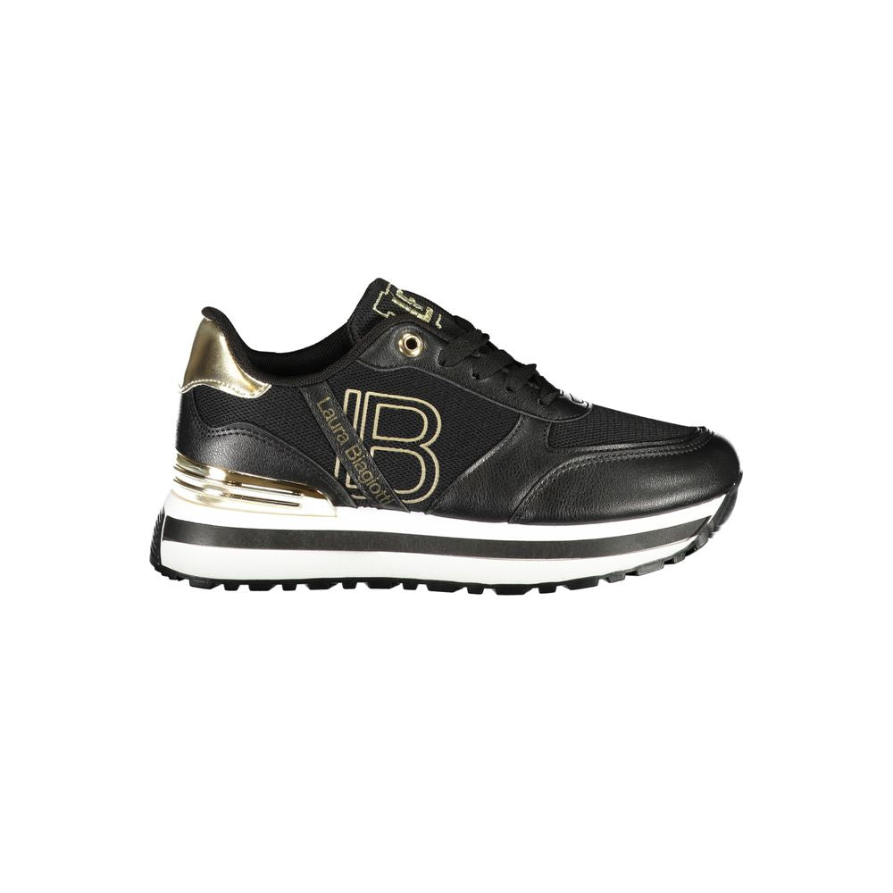 Laura Biagiotti Black Polyester Women Sneaker