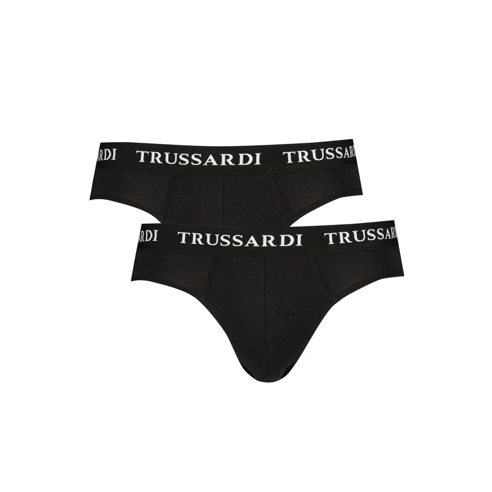 Trussardi Black Cotton Men Underwear Pack