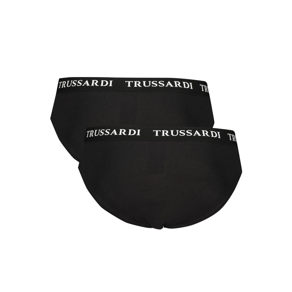 Trussardi Black Cotton Men Underwear Pack