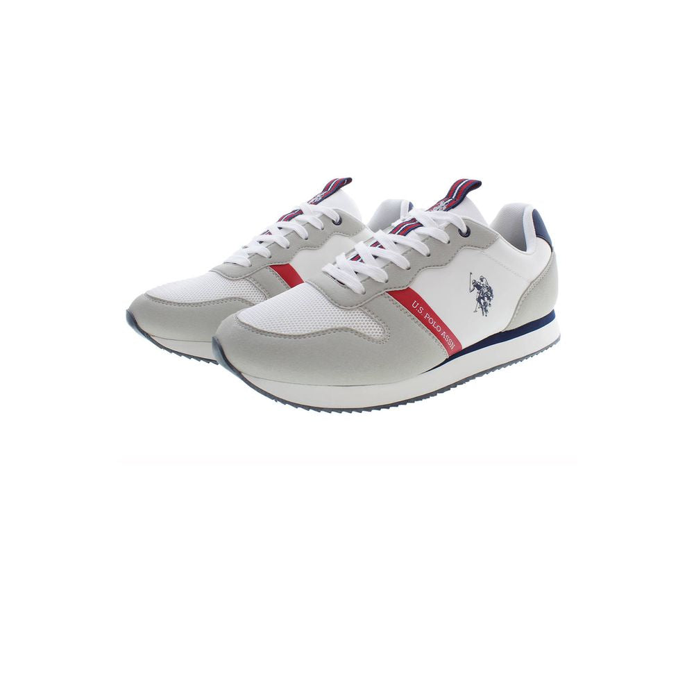 U.S. POLO ASSN. White Polyester Men Sneaker