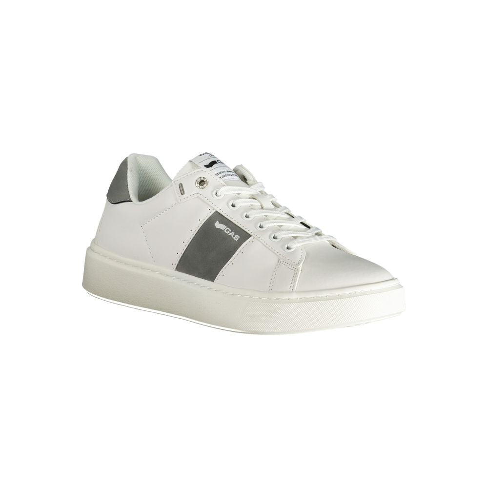 Gas White Polyester Men Sneaker