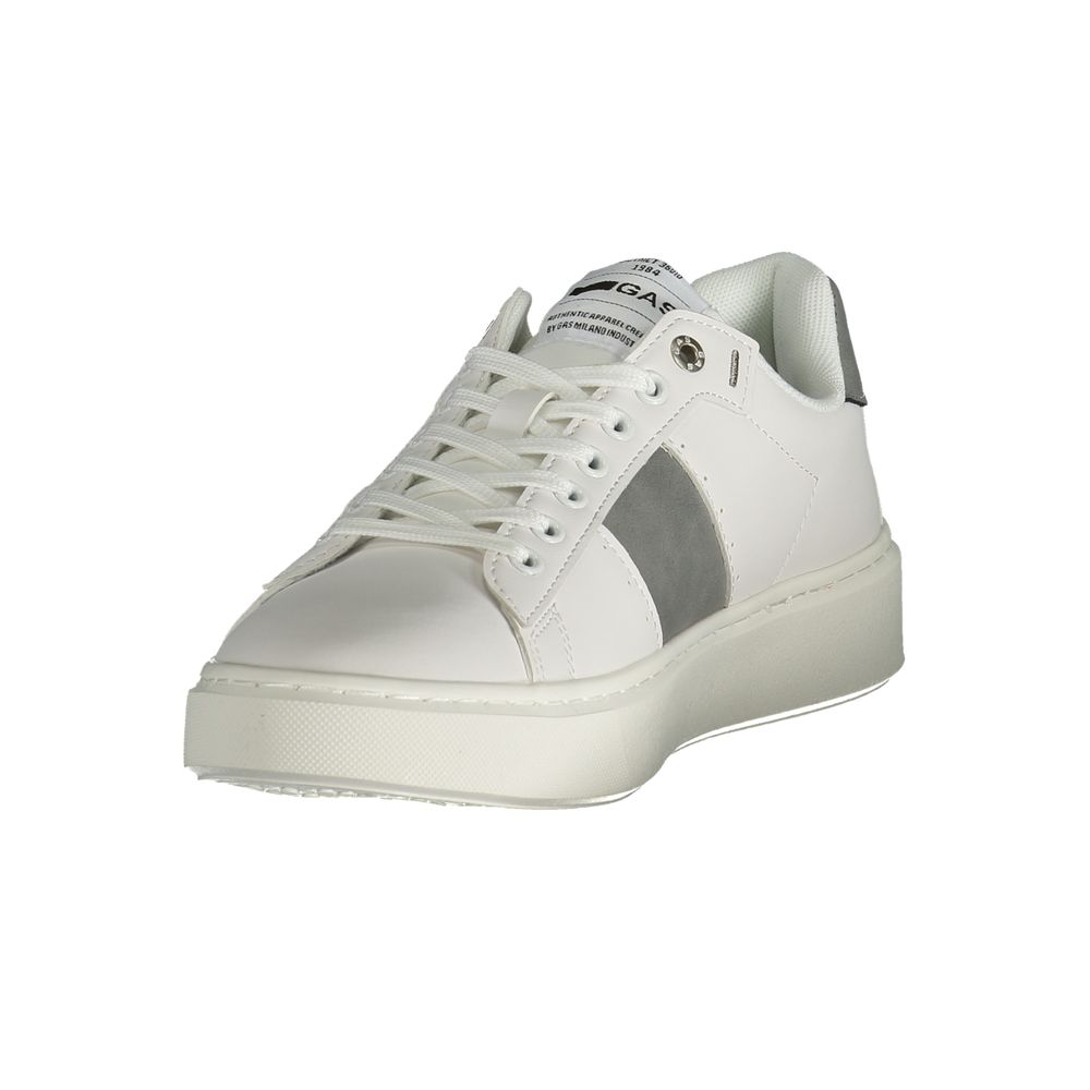Gas White Polyester Men Sneaker