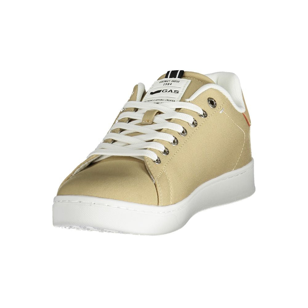 Gas Beige Polyester Men Sneaker