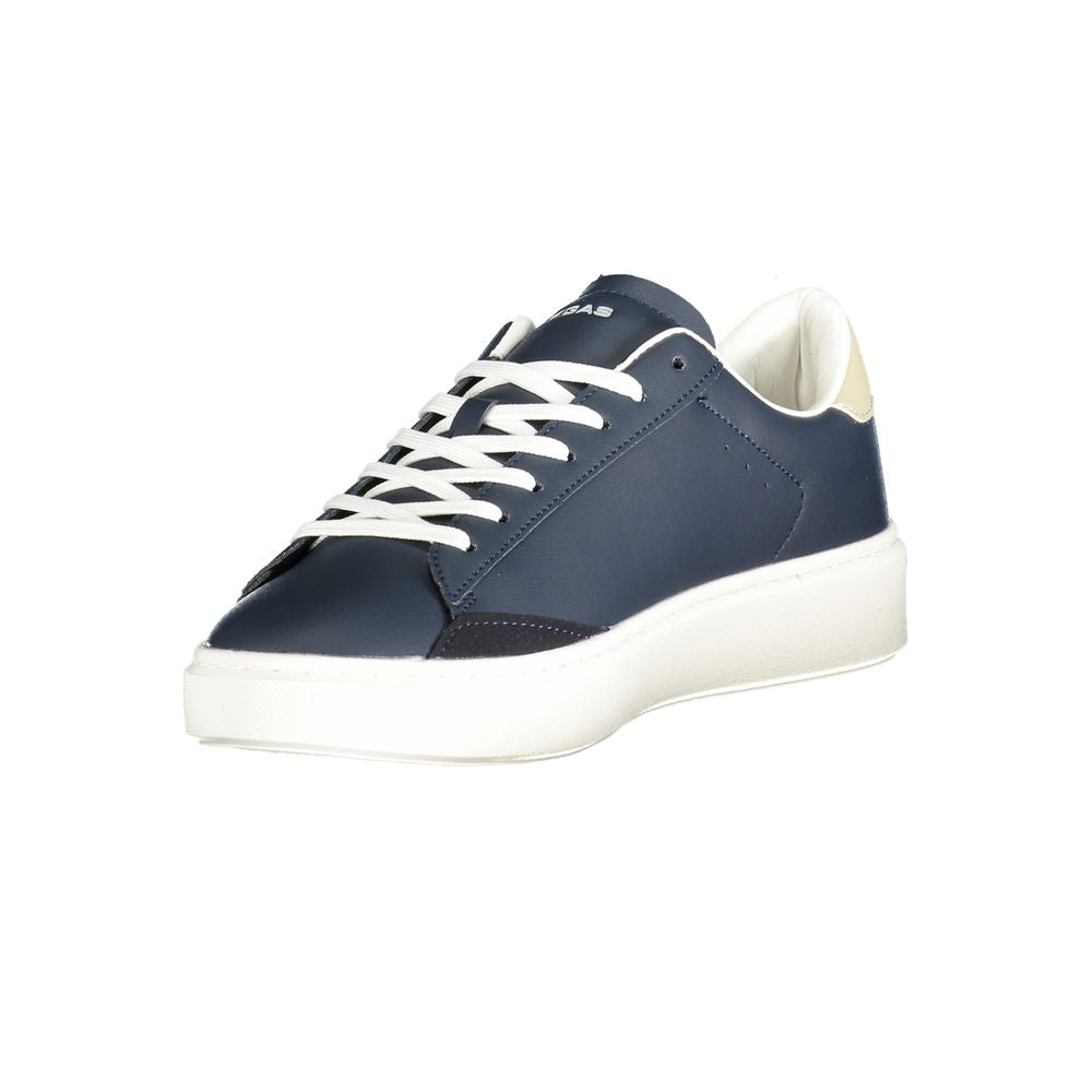 Gas Blue Polyester Men Sneaker