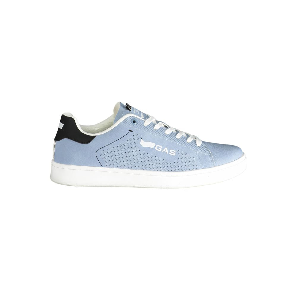 Gas Blue Polyester Men Sneaker