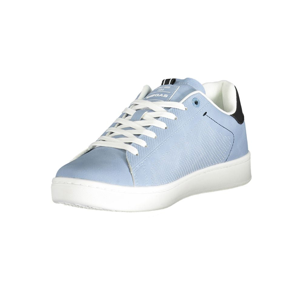 Gas Blue Polyester Men Sneaker