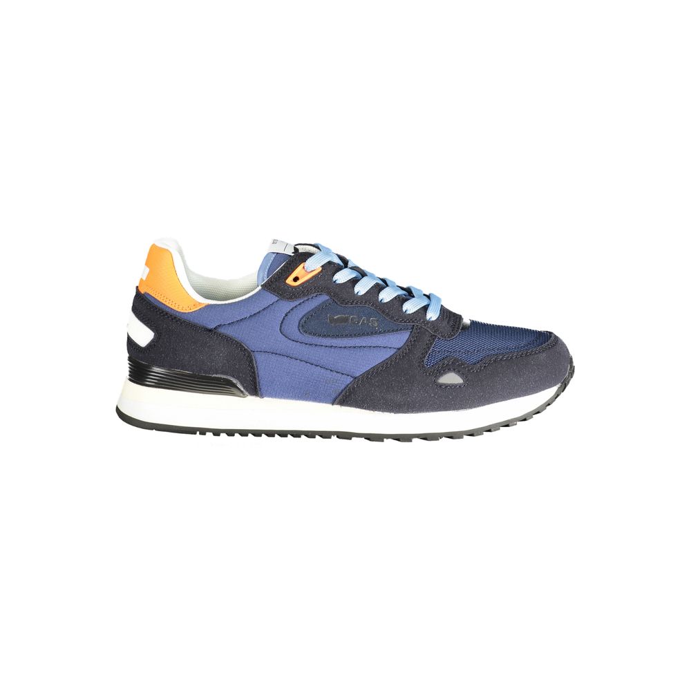Gas Blue Polyester Men Sneaker