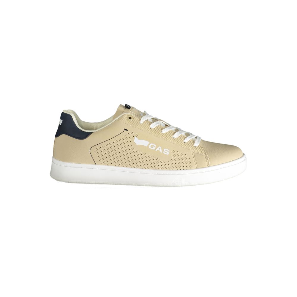 Gas Beige Polyester Men Sneaker