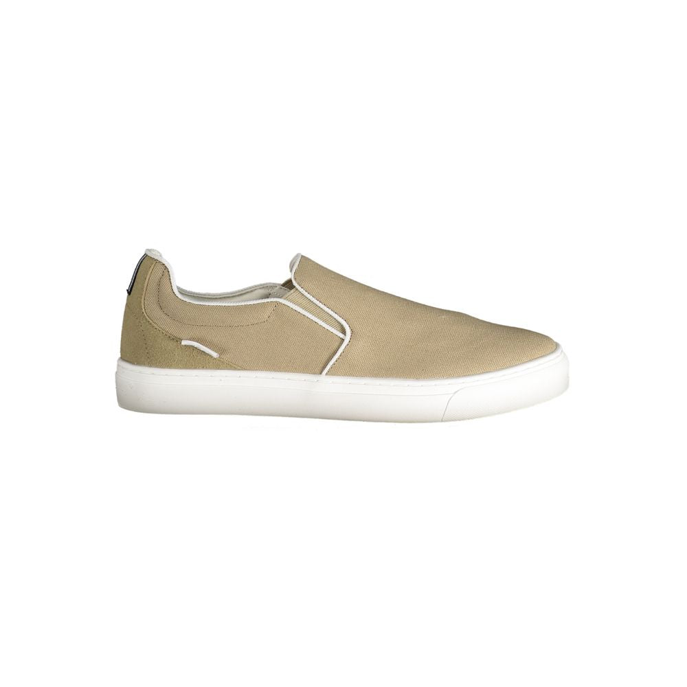 Gas Beige Polyester Men Sneaker