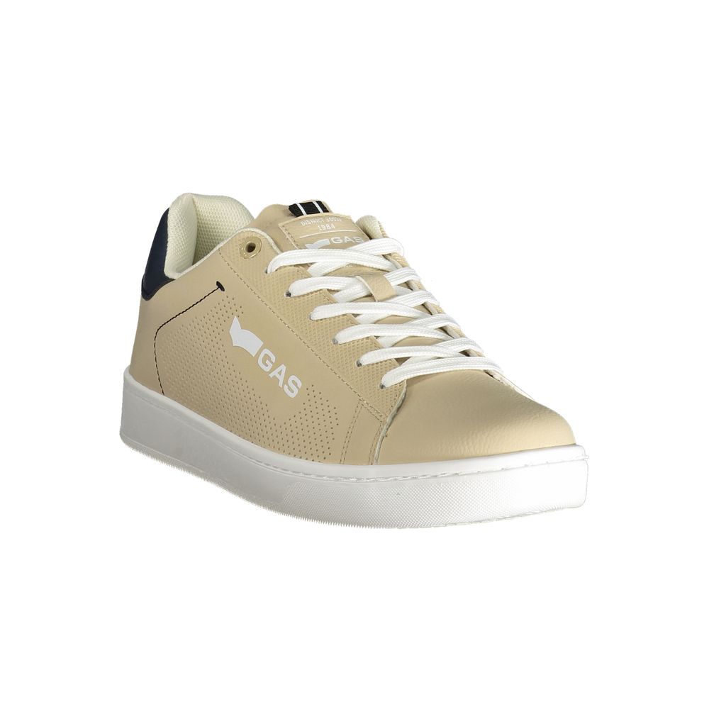 Gas Beige Polyester Men Sneaker