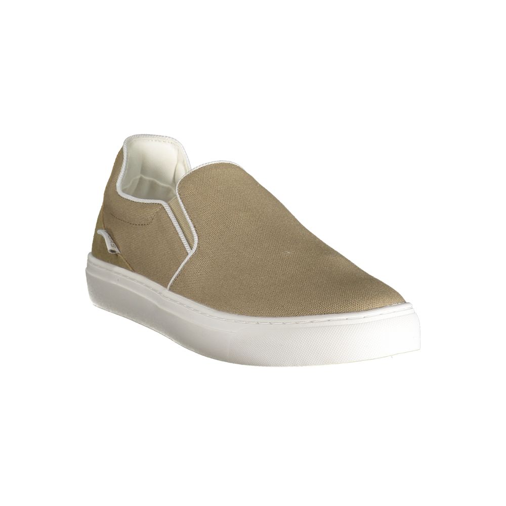 Gas Beige Polyester Men Sneaker