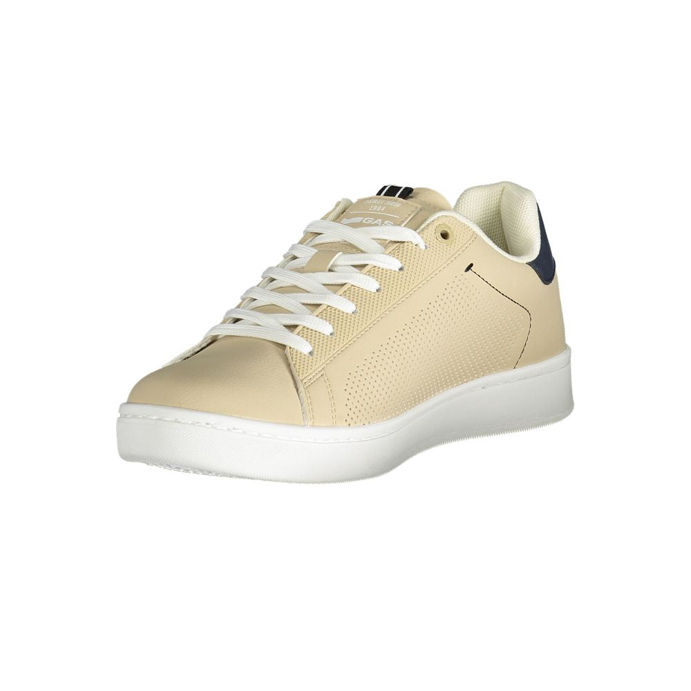 Gas Beige Polyester Men Sneaker