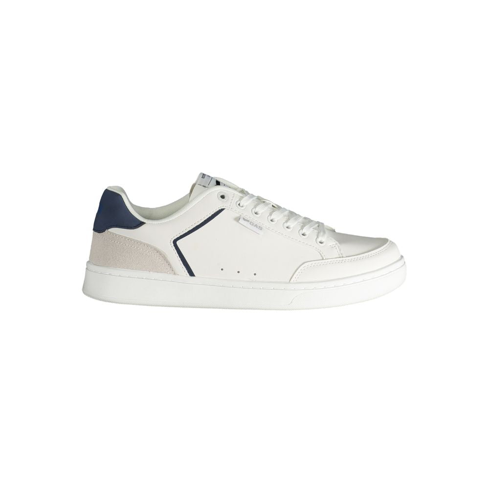 Gas White Polyester Men Sneaker