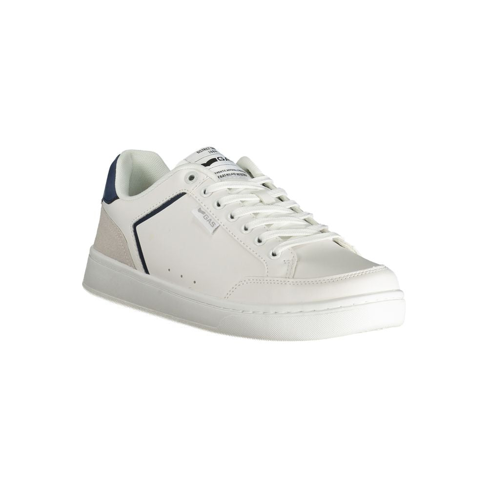 Gas White Polyester Men Sneaker