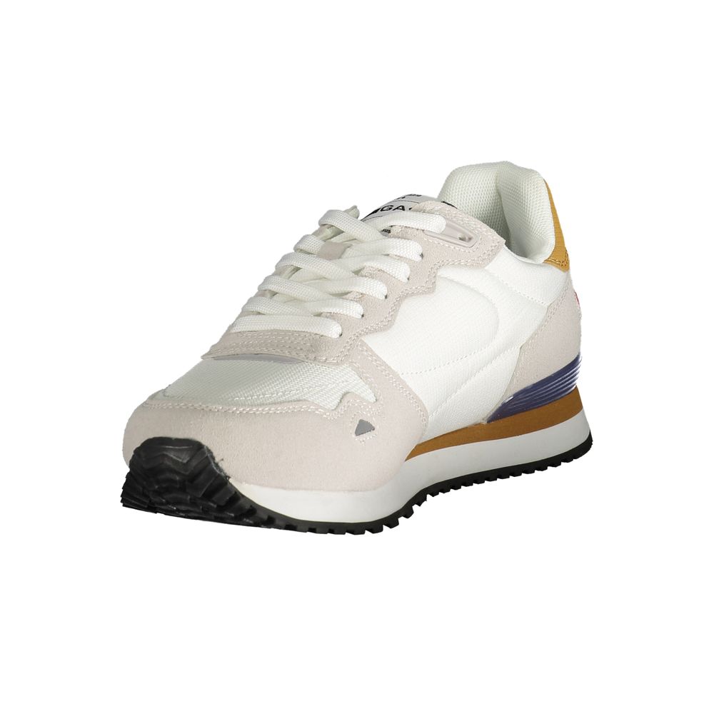 Gas White Polyester Men Sneaker