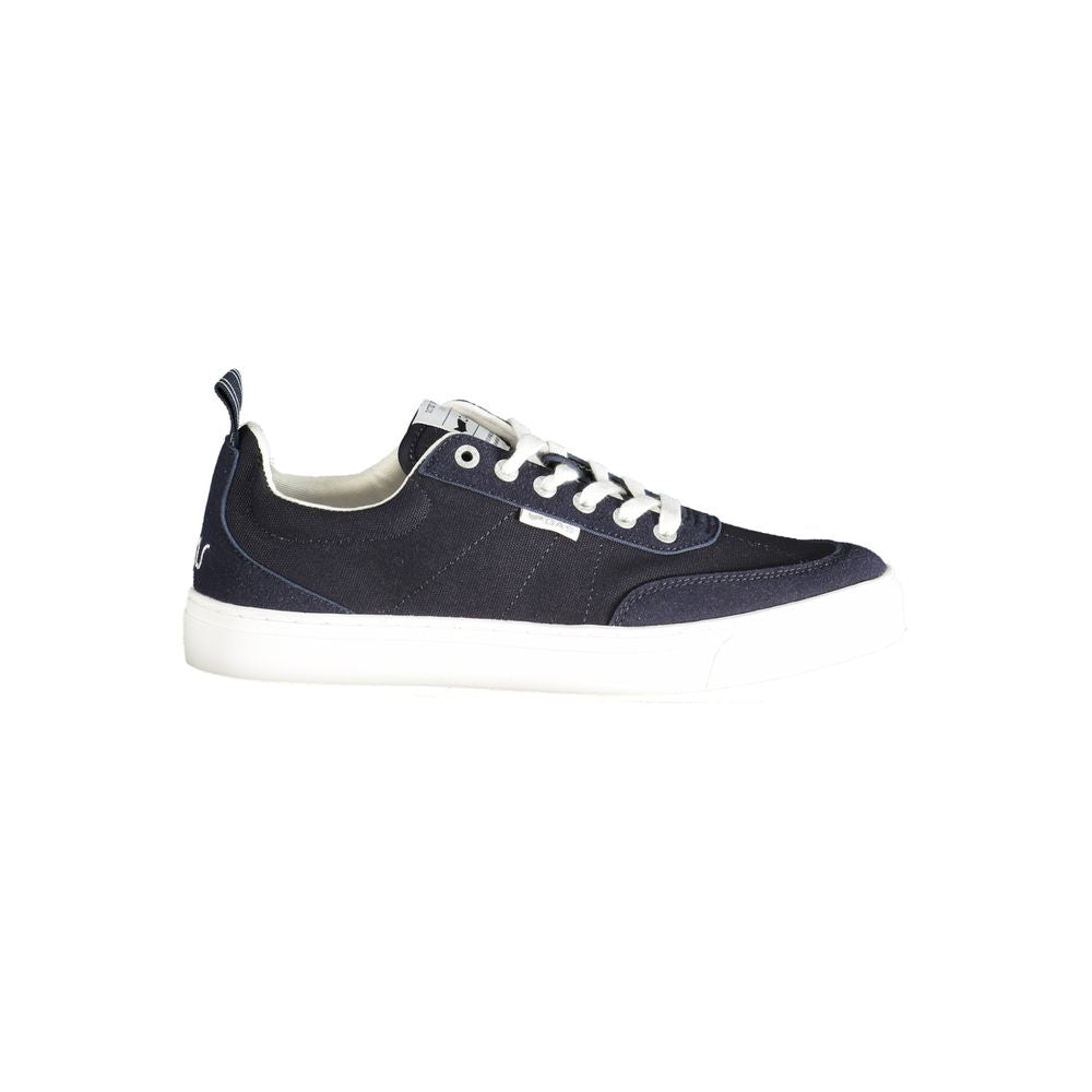 Gas Blue Polyester Men Sneaker