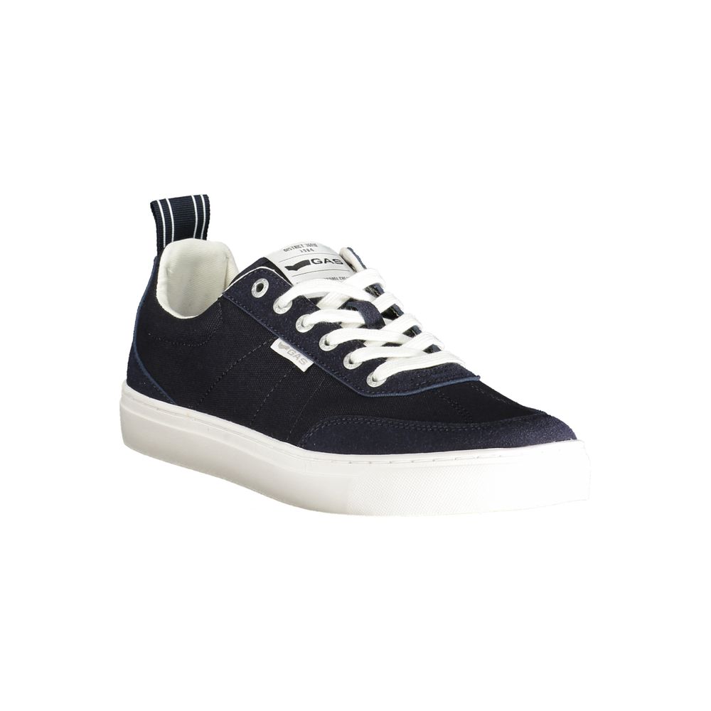 Gas Blue Polyester Men Sneaker